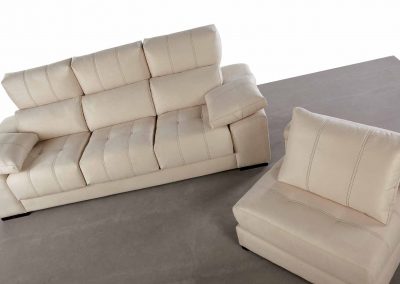 Sofás tapizado - Modelo Andrea- Chaise-longue movible